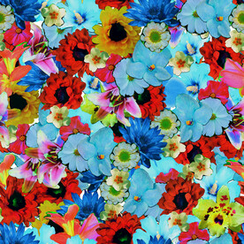 卡通 花朵 彩色