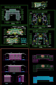 民居式度假村图纸