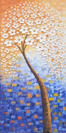 发财树 装饰画 晶瓷画