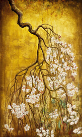 发财树 装饰画 晶瓷画