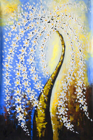 发财树 装饰画 晶瓷画