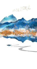 装饰画 晶瓷画 新中式