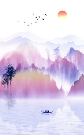 装饰画 晶瓷画 新中式