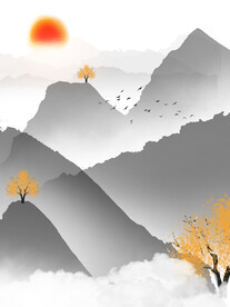 装饰画 晶瓷画 新中式