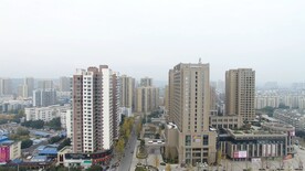 绵阳江油城市航拍