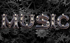 MUSIC工业风KTV背景墙