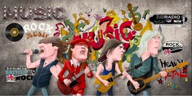 欧美风3D音乐人物KTV背景墙