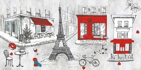 复古怀旧英伦风下午茶背景墙