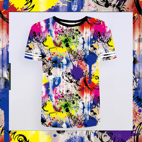 潮牌印花 高清分层 无缝衔接