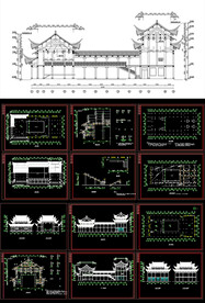 古建筑祠堂戏台设计图纸
