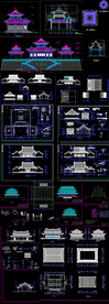  古建筑大殿建施图
