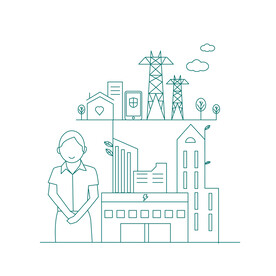 国家电网电力营销线描图