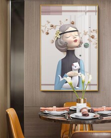 泡泡女孩时尚挂画