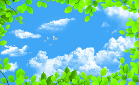 蓝天白云