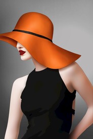 爱马仕美女装饰画