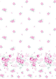 手绘花定位碎花