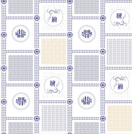 数码中国风睡衣格子