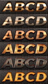 ps字体样式艺术字体模板