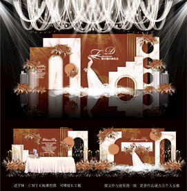 红色婚礼背景图片