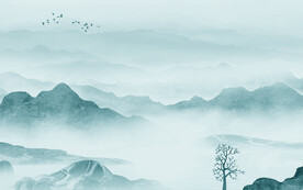 大气高清新山水画 文件分层画