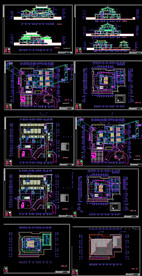  中式影院建筑图纸