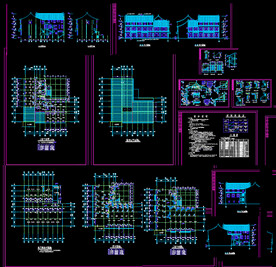 仿古清式公建建筑图