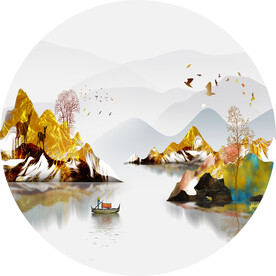 装饰画 晶瓷画 新中式