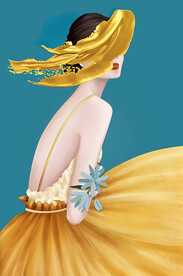 装饰画 晶瓷画 美女画