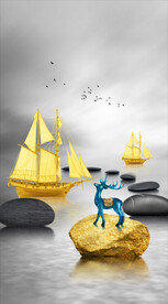 装饰画 晶瓷画 新中式