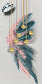 装饰画 晶瓷画 羽毛