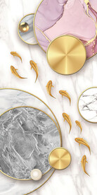 装饰画 晶瓷画 鱼