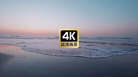 唯美海景黎明阳光照耀在沙滩上