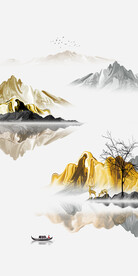 装饰画 晶瓷画 新中式