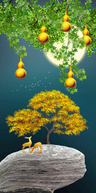 装饰画 晶瓷画 葫芦