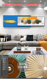 组合晶瓷画床头画