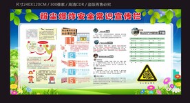粉尘爆炸安全常识宣传栏