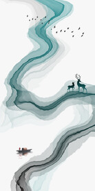 装饰画 晶瓷画 鹿