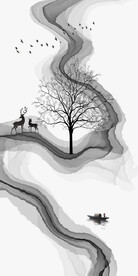 装饰画 晶瓷画 线条