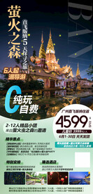 西双版纳萤火虫旅游海报