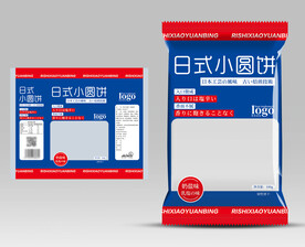 日式小圆饼 展开图 效果图