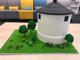 C4D江南谷仓模型