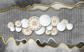 古典盘子装饰画