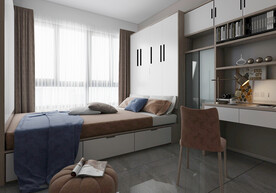 次卧效果图  书房效果图