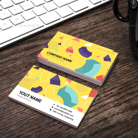 时尚矢量图案可爱名片模板