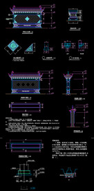 公园景墙CAD施工图 