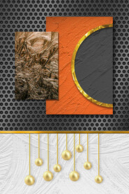 三联画 晶瓷画 抽象图