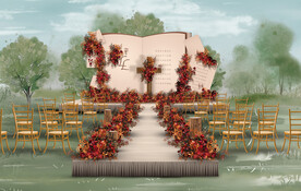 户外婚礼仪式区