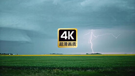 片头宣传片素材风暴乌云闪电云层