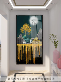 轻奢玄关装饰画