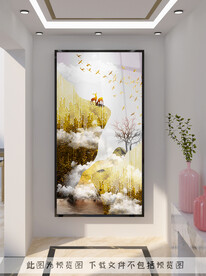 轻奢玄关装饰画